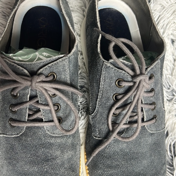 Cole Haan Sz 9M Grey Denim Suede Toe Shoes - Picture 6 of 10